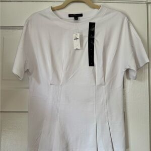 Banana Republic Factory White Short Sleeve Tee